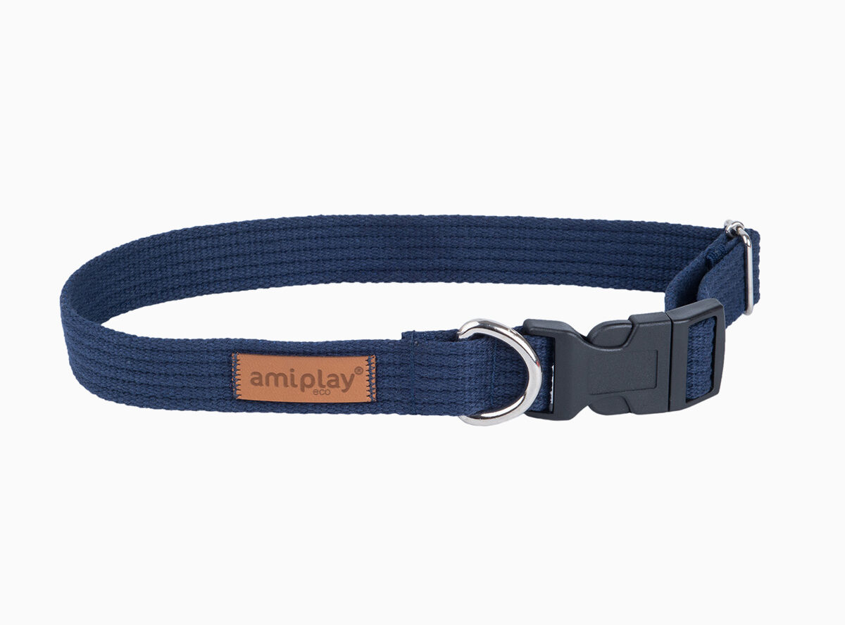 amiplay_cotton_adjustable_collar_navy_blue-img1