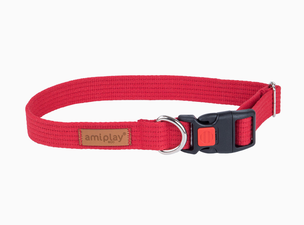 amiplay_cotton_adjustable_collar_with_lock_red-img1