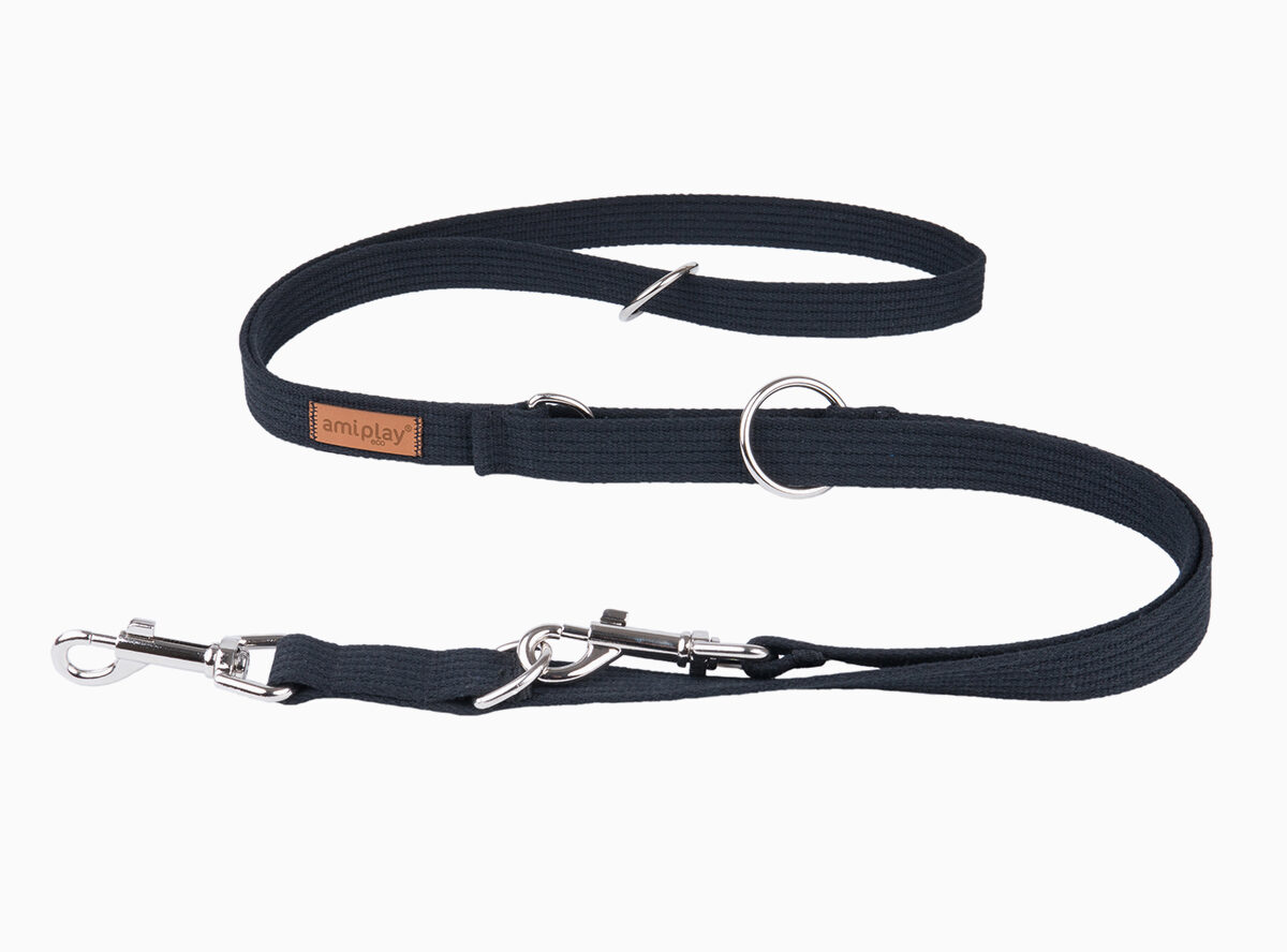 amiplay_cotton_adjustable_leash_6in1_black-img1