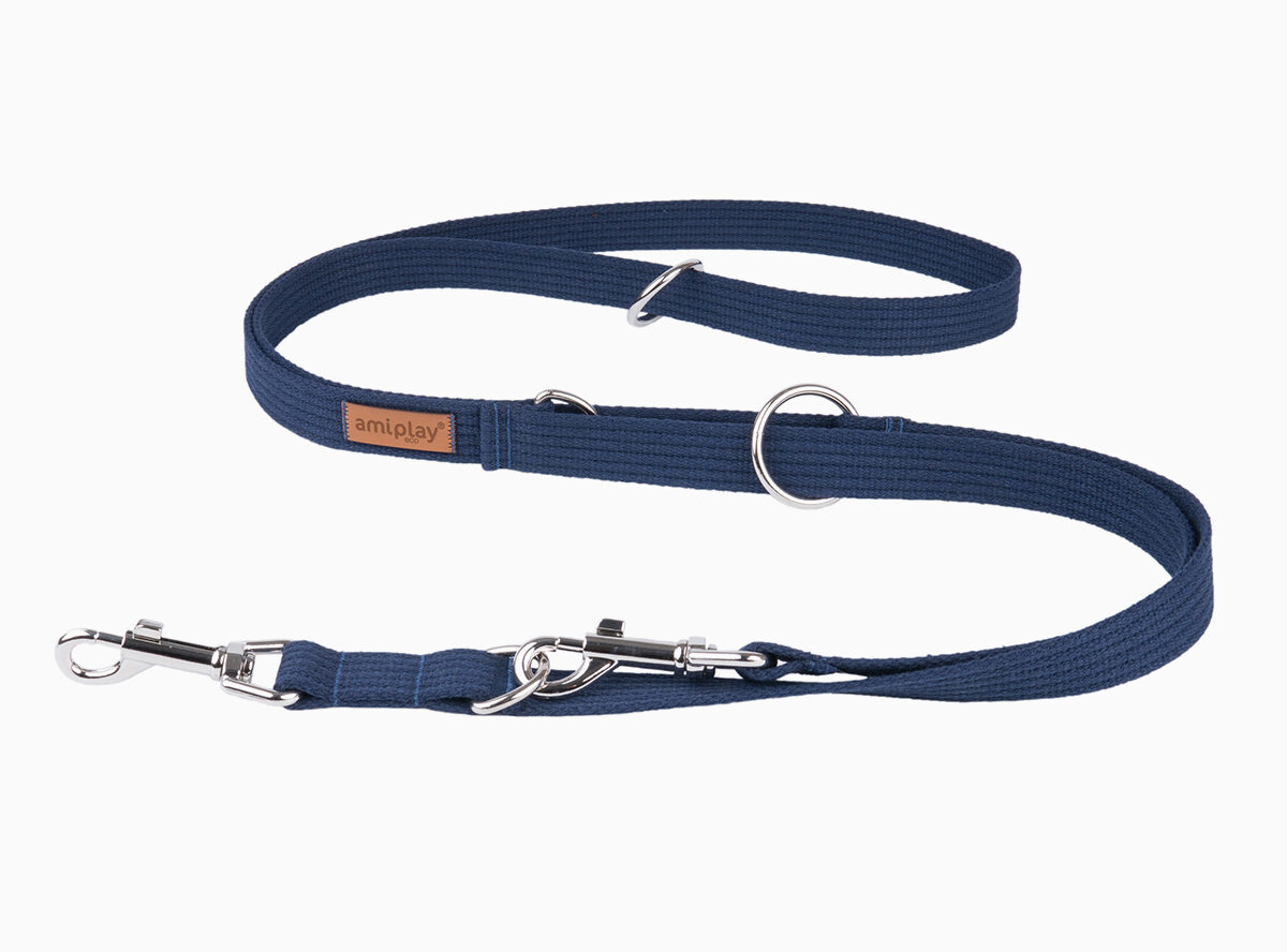 amiplay_cotton_adjustable_leash_6in1_navy_blue-img1