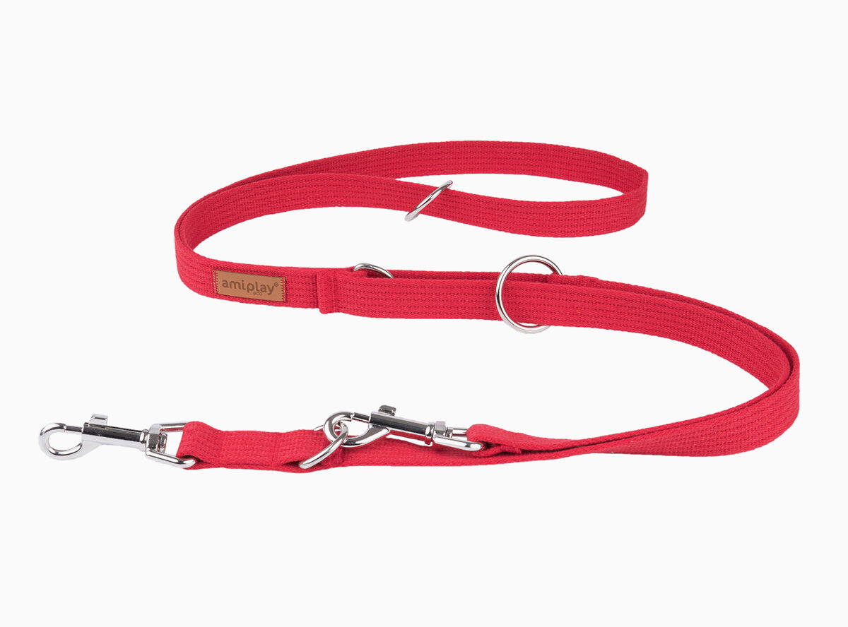 amiplay_cotton_adjustable_leash_6in1_red-img1